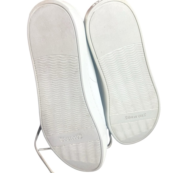 Soludos Ibiza Classic Leather Sneakers – Oasis White (Size 8) - Picture 15 of 16